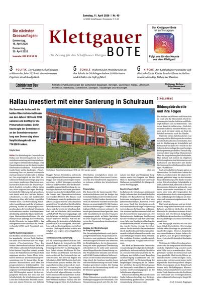 Klettgauer Bote 2026-04-11