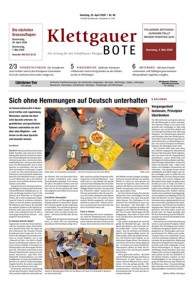 Klettgauer Bote 2026-04-25