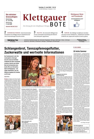 Klettgauer Bote 2026-06-13