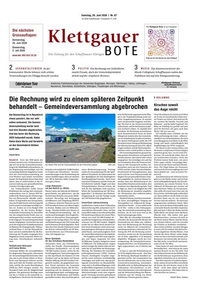 Klettgauer Bote 2026-06-20