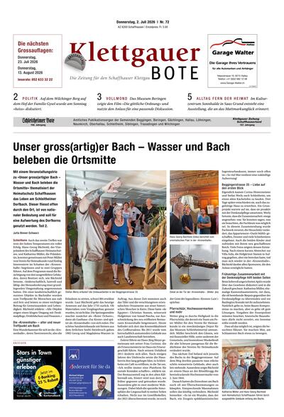 Klettgauer Bote 2026-07-02