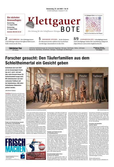Klettgauer Bote 2026-07-23