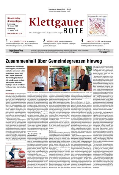 Klettgauer Bote 2026-08-04