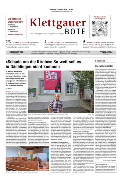 Klettgauer Bote 2026-08-08