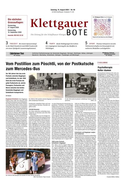 Klettgauer Bote 2026-08-15
