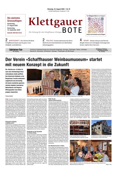 Klettgauer Bote 2026-08-18
