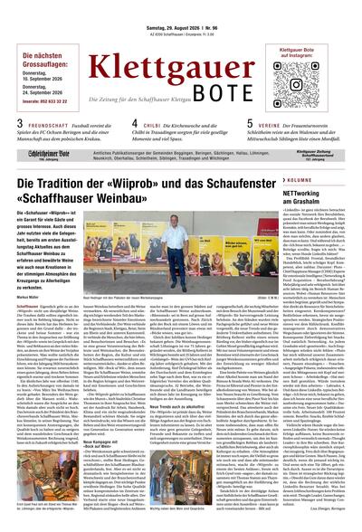 Klettgauer Bote 2026-08-29