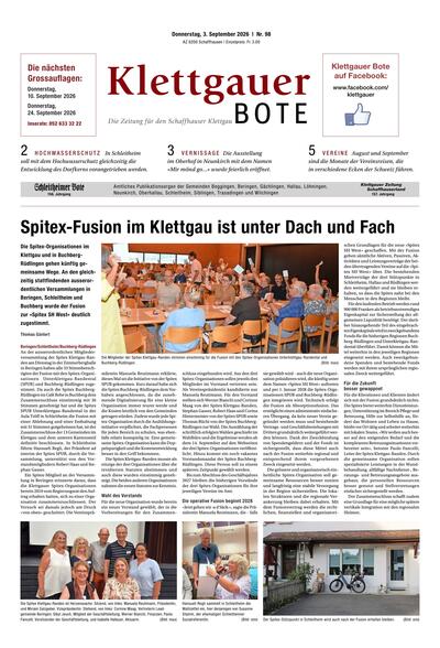 Klettgauer Bote 2026-09-03
