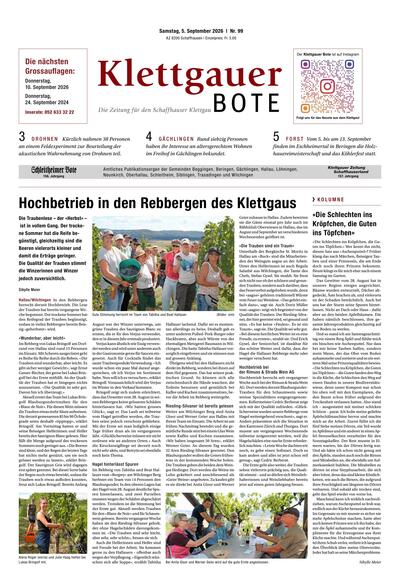 Klettgauer Bote 2026-09-05