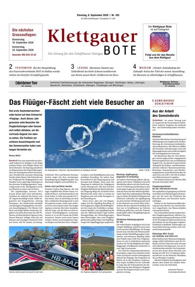 Klettgauer Bote 2026-09-08