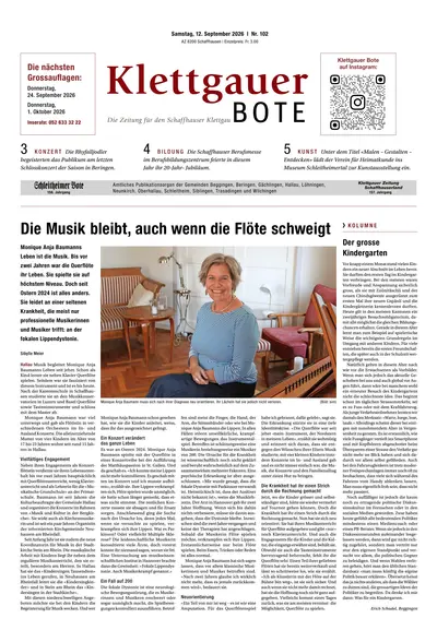 Klettgauer Bote 2026-09-12
