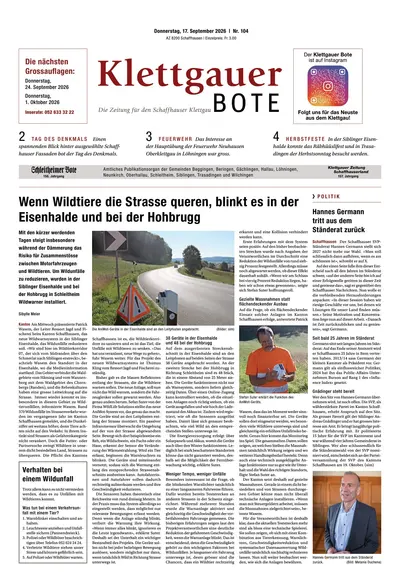Klettgauer Bote 2026-09-17