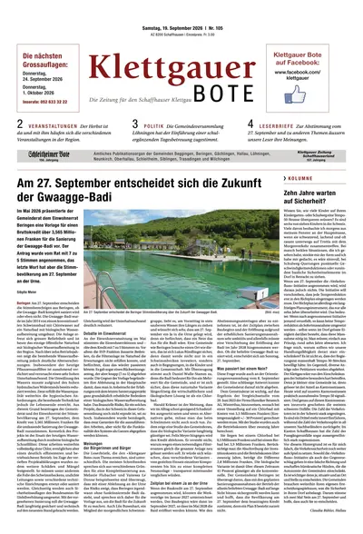 Klettgauer Bote 2026-09-19