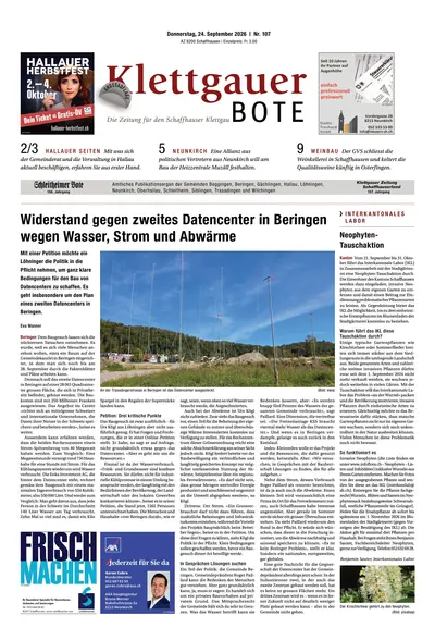 Klettgauer Bote 2026-09-24