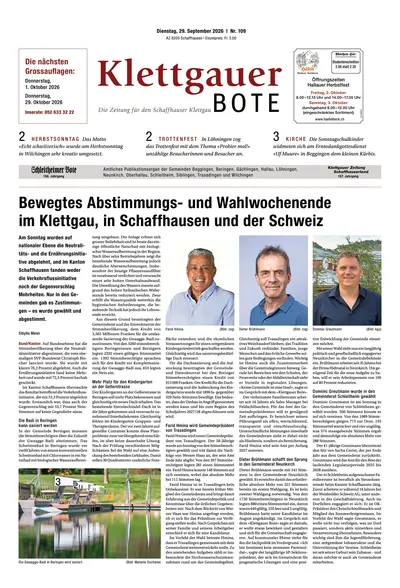 Klettgauer Bote 2026-09-29