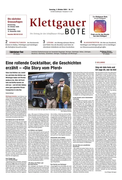 Klettgauer Bote 2026-10-03