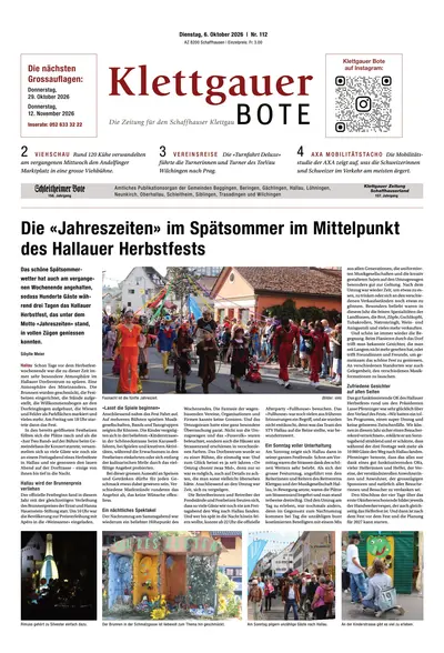 Klettgauer Bote 2026-10-06