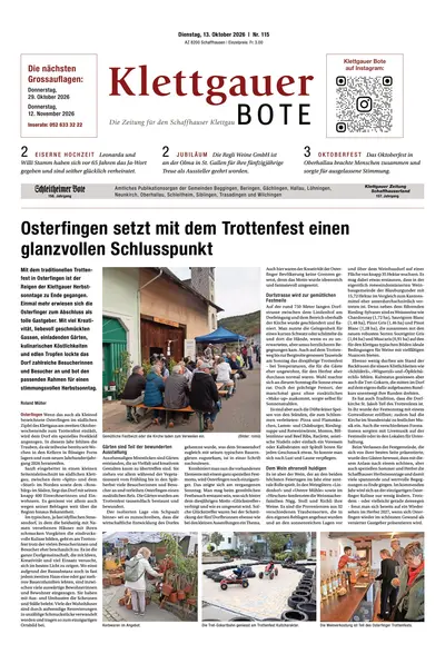 Klettgauer Bote 2026-10-13